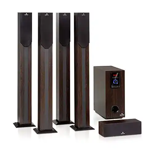 Auna Areal Elegance 5.1 Soundsystem Heimkino Lautsprechersystem mit Subwoofer