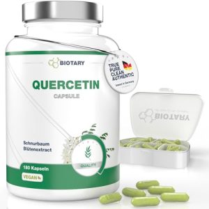 Quercetin Biotary 180 Kapseln mit 649 mg pro Kapsel