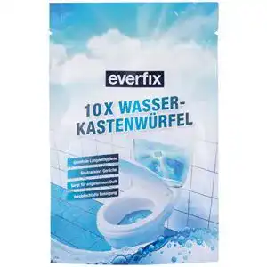 Wasserkastenwürfel von Everfix – 10 Stück WC Tabs für Spülkasten
