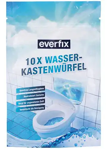 Wasserkastenwürfel von Everfix – 10 Stück WC Tabs für Spülkasten