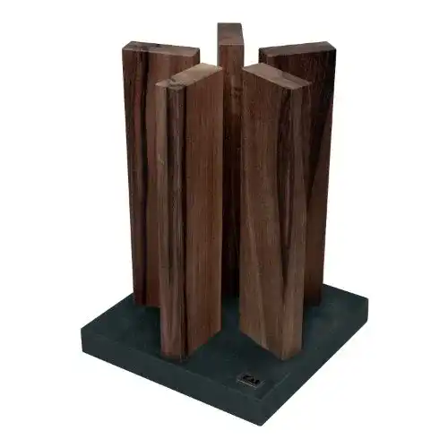 Magnetischer Messerblock Kai Stonehenge aus Walnussholz