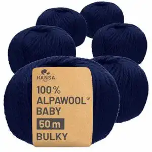 Babywolle Hansa-Farm 100% Baby Alpakawolle in 50 Farben