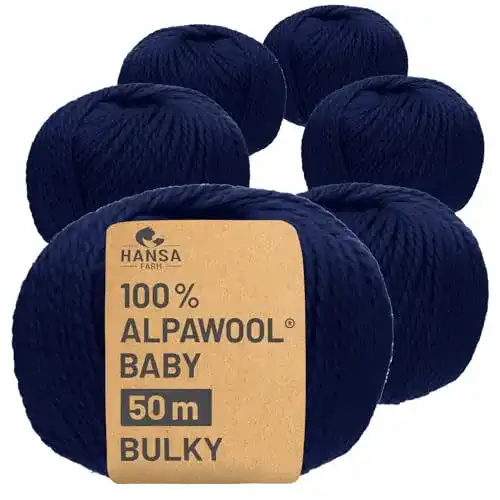 Babywolle Hansa-Farm 100% Baby Alpakawolle in 50 Farben