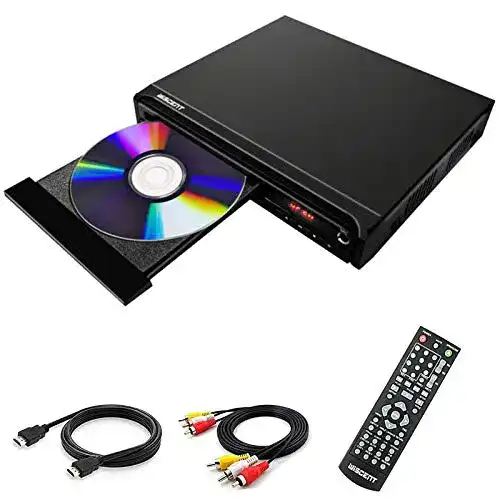 WISCENT DVD-Player für Fernseher mit HDMI, AV und Koaxialausgang