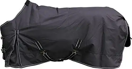 Regendecke Pferd Eldorado für Pferde, schwarz, 145 cm