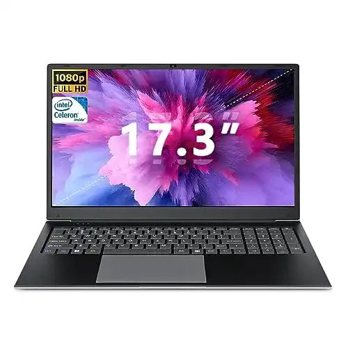 SGIN 17,3 Zoll Laptop mit 8 GB RAM und 512 GB SSD