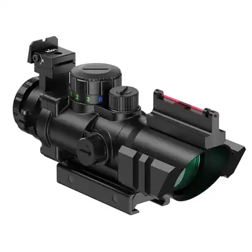 Zielfernrohr Feyachi 4x32mm mit Leuchtpunktvisier in Rot, Grün und Blau