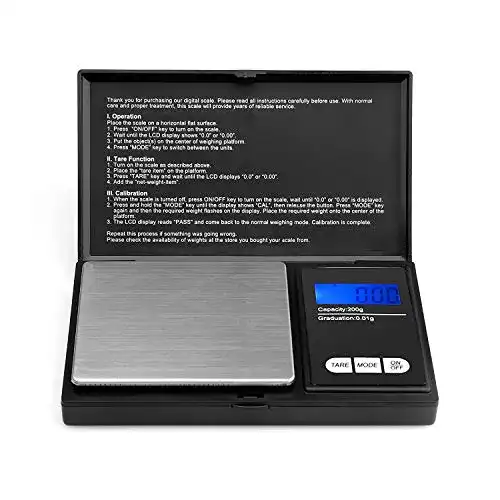 Feinwaage Ascher 200g/0,01g digitale Taschenwaage