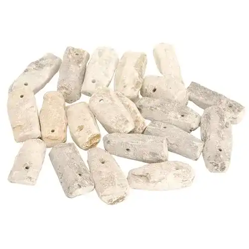 Speckstein Amulettsteine mit Loch 20 handgefertigte Rohlinge für Schmuck