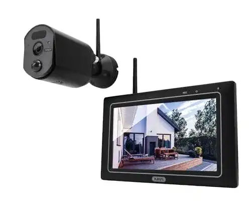 Überwachungskamera mit Monitor von ABUS