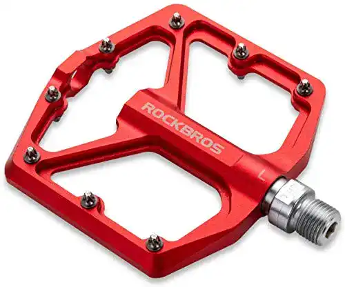 Rockbros Rennradpedale CNC-gefräst 9/16 Zoll Flat Aluminium
