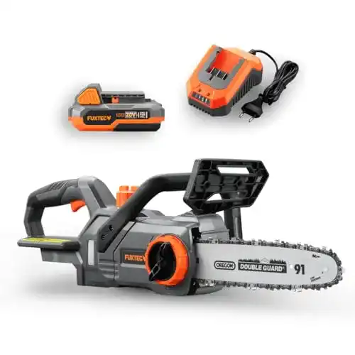 Akku-Kettensäge Fuxtec 20V FX-E1KS20 mit 2Ah Akku und Ladegerät