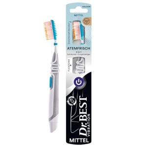 Dr. Best Vibration Atemfrisch Zahnbürste mittel – für gründliche Zahnreinigung