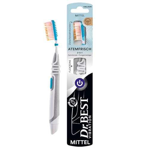 Dr. Best Vibration Atemfrisch Zahnbürste mittel – für gründliche Zahnreinigung