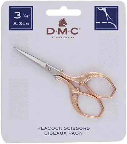 DMC Stickschere Pfau 3,75 Zoll 61253 Präzise Stickerei-Schneidwerkzeuge