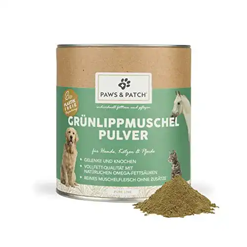 Grünlippmuschel Pulver für Katzen und Hunde von Paws & Patch