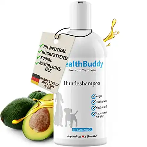 Hundeshampoo healthBuddy, 500ml mit natürlichem Avocadoöl