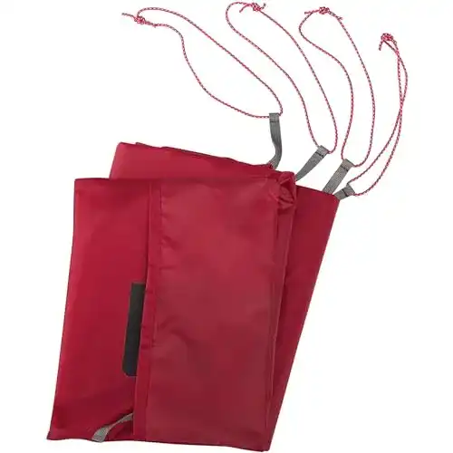 Zeltboden MSR Universal Plane Tarp mit Fußabdruck, Rot, Regular