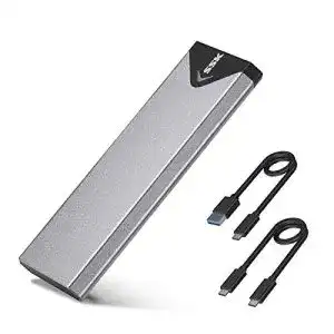 SSK Aluminium M.2 NVMe SATA SSD Gehäuseadapter für USB 3.2 Gen 2