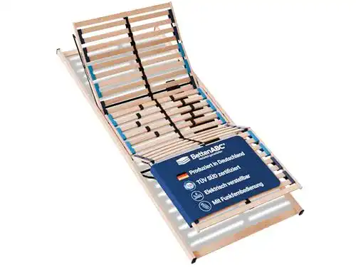 Elektrischer Lattenrost 90×200 cm mit 28 Leisten und Verstellmöglichkeiten