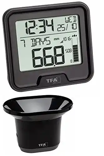 Regenmesser TFA Dostmann Funk DROP 47.3005.01 kabellos