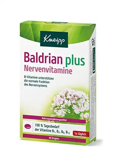Baldrian-Dragees Kneipp mit B-Vitaminen für das Nervensystem, 2er Pack