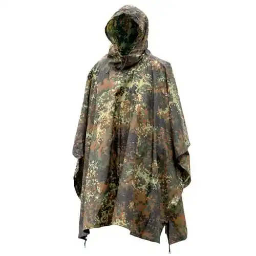 Mil-Tec Regenponcho Unisex aus reißfestem Ripstop-Material