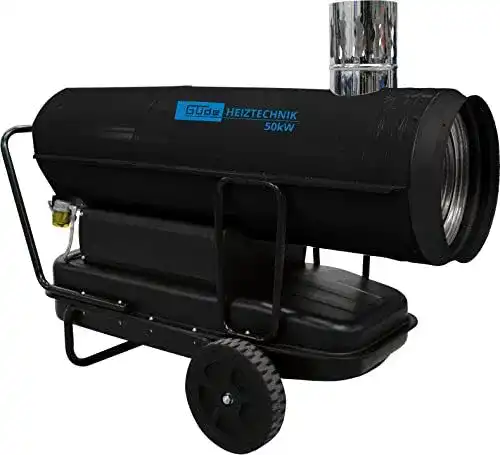 Ölheizgebläse Güde GD 50 IK mit 50000 Watt Heizleistung und 69 Liter Tank