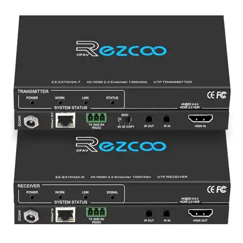 HDMI-Extender 4K über Ethernet mit 40 m Reichweite und 18 Gbps