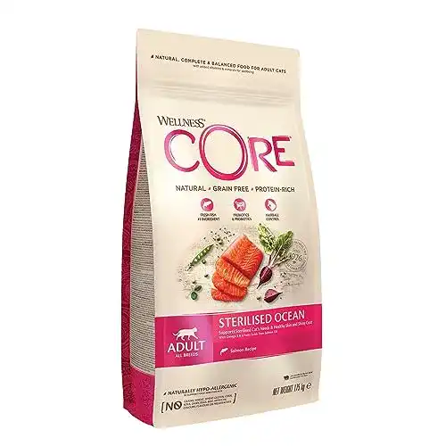 Trockenfutter für Katzen ohne Getreide von Wellness CORE Sterilised Ocean