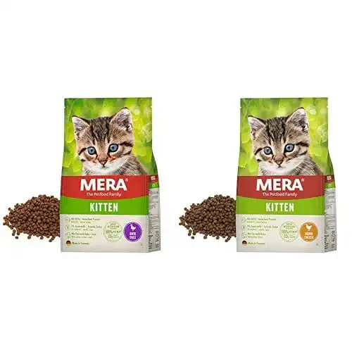 Mera Katzenfutter für Kitten mit Ente und Huhn, Trockenfutter 2 kg