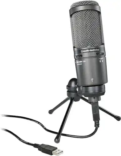 Kondensatormikrofon Audio-Technica AT2020USB+ für Voiceover und Podcasting