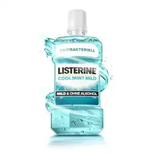 Mundspülung Listerine Cool Mint Mild 500 ml antibakterielle Wirkung
