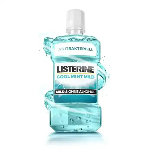 Mundspülung Listerine Cool Mint Mild 500 ml antibakterielle Wirkung