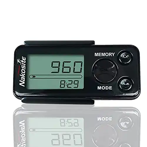 Schrittzähler Nakosite PEDI2433-NVB Genauer ohne App u. Handy