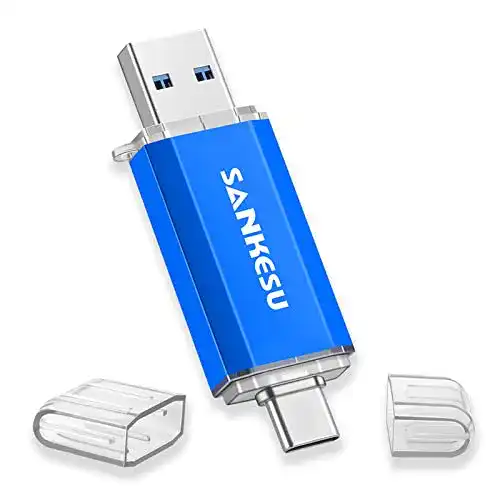 USB-Stick 512GB SANKESU mit USB 3.0 und USB-C für PC, Tablet und Smartphone