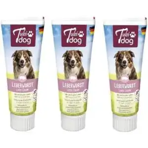 Leberwurst für Hunde Tubi Dog Delikatess Leberwurst 3er Pack