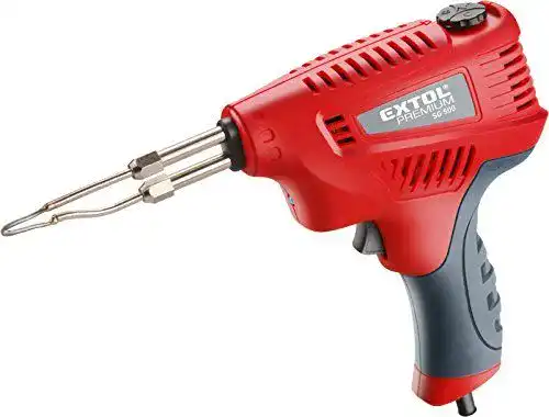 Lötpistole Extol Premium Trafo SG 500 mit Lötzinn und Flussmittel