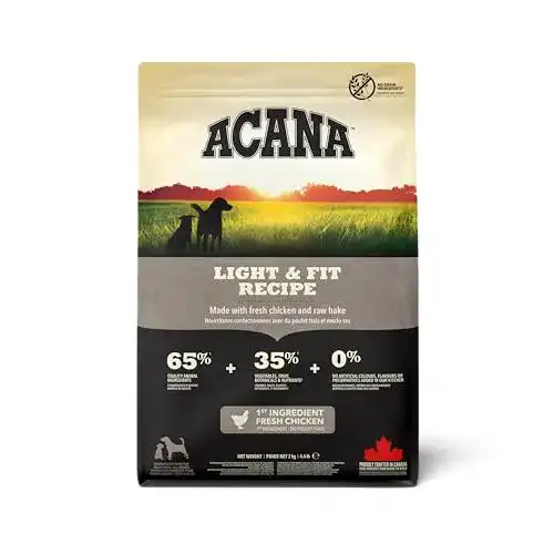 Acana Light & Fit Hundefutter, 2 kg Packung für Hunde