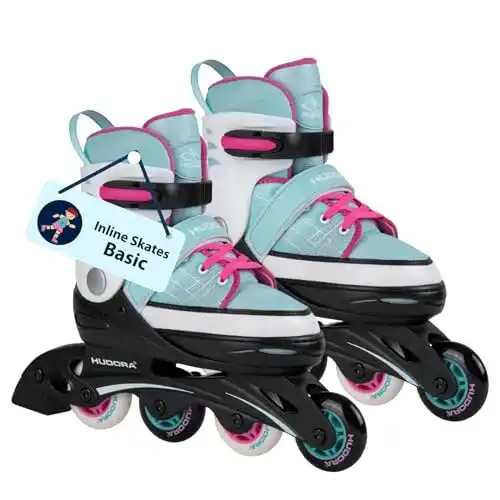 Hudora Inline Skates Basic für Kinder in Blau/Mint