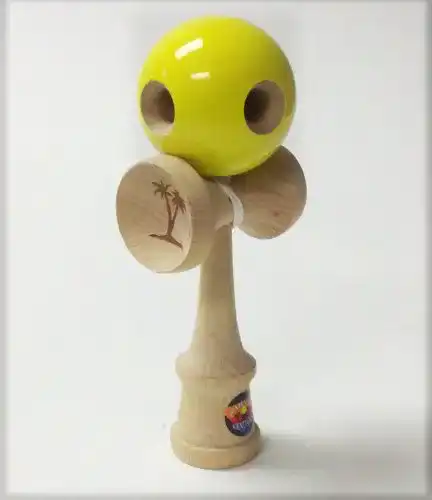 Kendama Bahama Quintama 5-Loch in Gelb