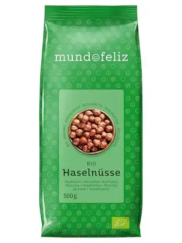 Bio-Haselnüsse Mundo Feliz Rohe, 2 x 500 g