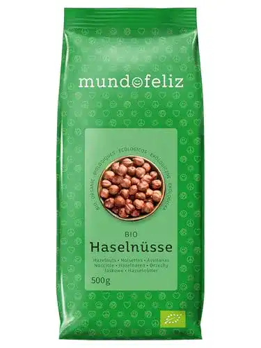 Bio-Haselnüsse Mundo Feliz Rohe, 2 x 500 g