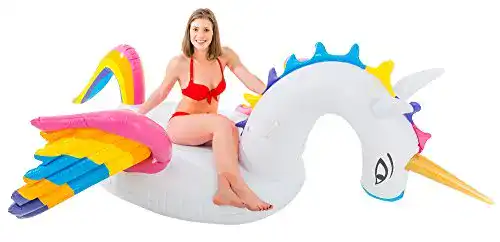 Aufblasbare Einhorn Luftmatratze von Goods+Gadgets