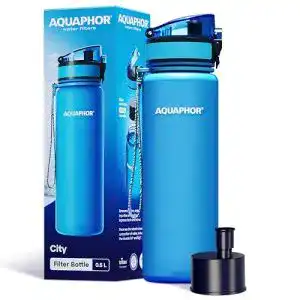 Trinkflasche mit Filter Aquaphor City 500ml Blau
