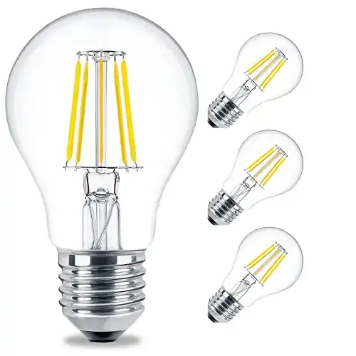 Dimmbares LED E27 Leuchtmittel von Linovum, 4er Set warmweiß