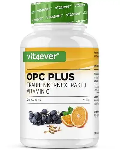 OPC Traubenkernextrakt mit Vitamin C von Vit4ever