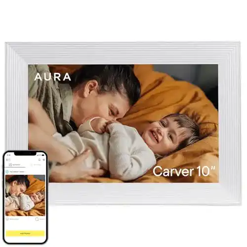 Digitaler Bilderrahmen Aura Carver 10,1 Zoll HD mit WLAN