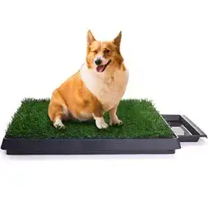 Hundetoilette Sailnovo für Hunde mit Kunstrasen 63 x 50 x 7 cm