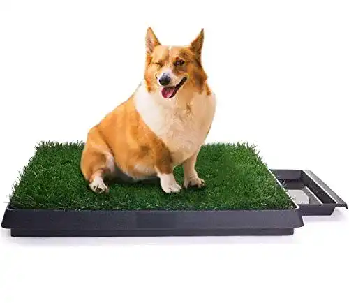 Hundetoilette Sailnovo für Hunde mit Kunstrasen 63 x 50 x 7 cm
